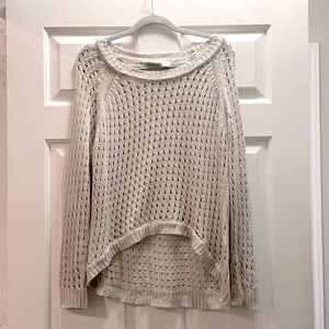 BB Dakota Sweater, size large, color off white/tan